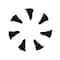 Grid Wheels Fits GD01 Series 17 x 9 Size Rims Black Plastic Set Of 7 Equips One Wheel With Screws 1179BLINR - alternate 2